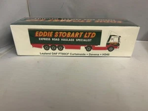 ATLAS 4649124 EDDIE STOBART 1:76 LEYLAND DAF FT85CF CURTAINSIDE DAVENA - Picture 1 of 1