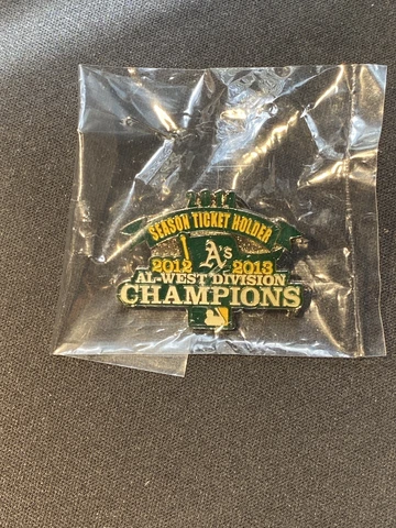 2014 Oakland A's Athletics Season Ticket Holder Pin 2013 2012 AL West Sealed NEW Cover