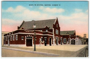Postal Santa Fe Railroad Train Station Newton, KS - Imagen 1 de 2