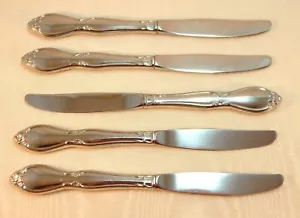 Oneida Community CHATELAINE Edelstahl glänzend - 5er Set Tafelmesser - Bild 1 von 2