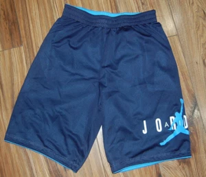 AIR JORDAN Reversible 2 in1 Mesh Shorts Blue & Navy -Youth Boys Large 12-13 yrs - Picture 1 of 4