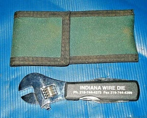 Multi-Tool Adjustable Wrench, Knifes, scissors Screwdrivers, awl, bottle opener - Picture 1 of 6