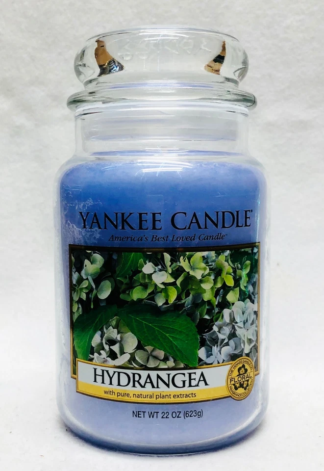 1 Yankee Candle HYDRANGEA Large 1-Wick Classic Jar Candle 22 oz - Photo 1/1