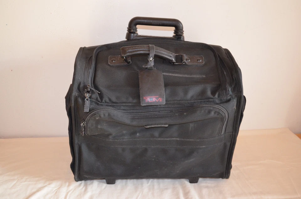TUMI BACKPACK CAMERA BRIEF CARRY ON BAG DAYPACK VIDEO BLACK NYLON MADE IN USA - Image 1 of 2