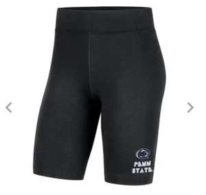 Nike Women's Small Penn State Nittany Lions Black Essential Bike Shorts NCAA - Picture 1 of 3
