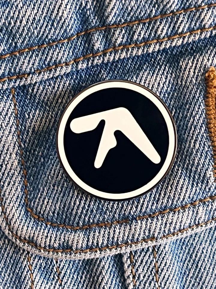 Aphex Twin Logo - Round Enamel Pin / Badge - Excellent Condition - Image 1 of 4
