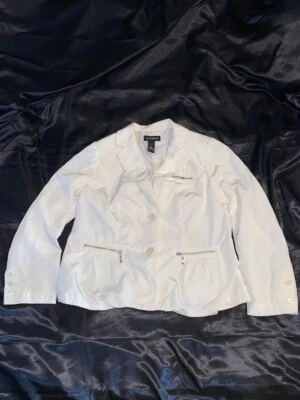 Lane Bryant, Chaqueta cortavientos para mujer, color crema, 100 % poliéster, talla 18. Foto 1 de 4