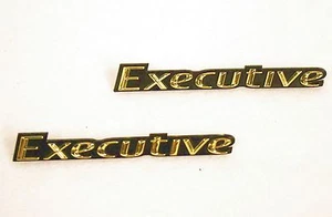 2007 2008 2009 2010 2011 LINCOLN TOWNCAR 24K GOLD PLATED "EXECUTIVE" EMBLEM SET - Foto 1 di 2