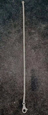 David Yurman pulseira de prata esterlina barra de pontos 8,5 polegadas EJ238 - Imagem 1 de 2