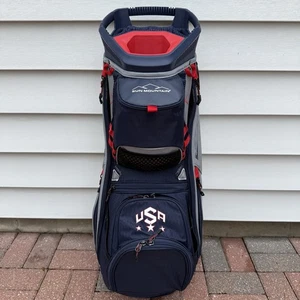Sun Mountain C-130 14 Way Dividers Cart Bag USA Patriot Red White Blue - Picture 1 of 12
