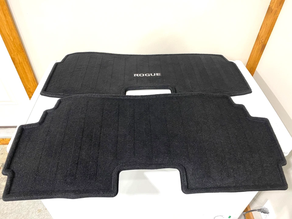 2021-2025 Nissan Rogue Genuine OEM Rear Cargo Area Protector Mat 2PC T99E3-6RR0A - Image 1 of 1