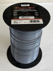 Primary Wire, General Purpose Auto Marine, Gray, 16 Gauge, 1000 Ft - Picture 1 of 3