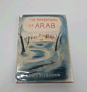 VG 1946 HC in DJ 1st Edition Adventures of Arab Louis Slobodkin SIGNED By Author - Picture 1 of 10