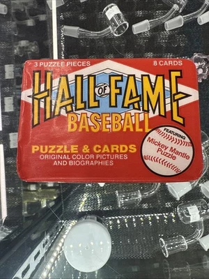 Paquetes sellados Donruss sin abrir Tarjetas de béisbol Salón O Fama Mickey Mantle Puzzle pc Foto 1 de 2