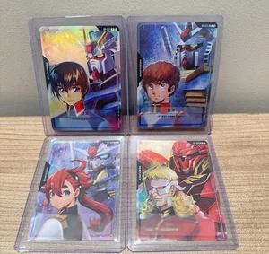 2025 Gundam Card Game Chinese Resource Tokens RP Promo Holofoil set of 4 pcs - Picture 1 of 2