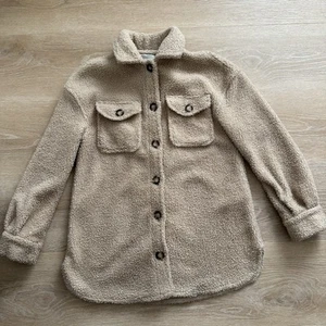 Women's Bagatelle Collection Ivory Color Sherpa Faux Cozy Teddy Jacket Size XS - Picture 1 of 9