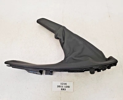 ✅ 08-13 OEM BMW E88 E82 128 135 Bota Freno de Mano Manija Cuero Perforado Negro Foto 1 de 4