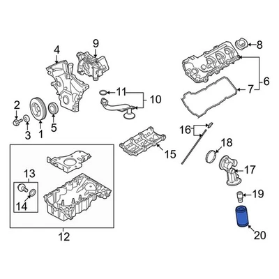 For Mercury Cougar 1988-2002 Mercury E4FZ6731AB Engine Oil Filter Foto 1 de 4