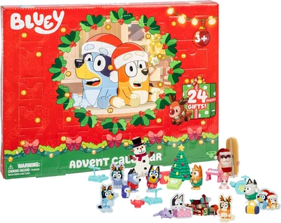 Bluey Mini Figuras Calendario de Adviento de Navidad, Calendario de Navidad de 24 Días Cuenta Foto 1 de 4