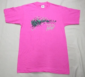 Vintage Westlaw Law School Shirt "Westlaw is Hot!" Single Stitch Pink Sz Medium - Picture 1 of 8