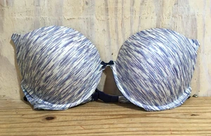 Victoria Secret Blue White 36DD Padded Push Up Bra - Picture 1 of 7