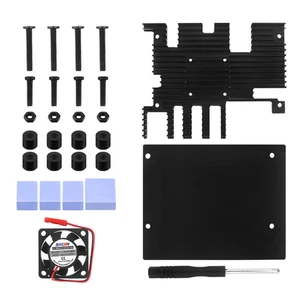 Aluminum Alloy Housing Case Shell with Cooling Fan&Heatsink For Orange Pi 5 Plus - Afbeelding 1 van 13