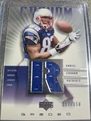 2002 Upper Deck Graded Making the Grade Daniel Graham #217/350 (RC, MEM) U100 - Image 1 of 2