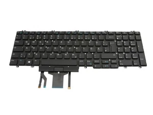 Teclado original Dell Precision 15 (7530) DE (alemán) negro/negro con respaldo - Imagen 1 de 2