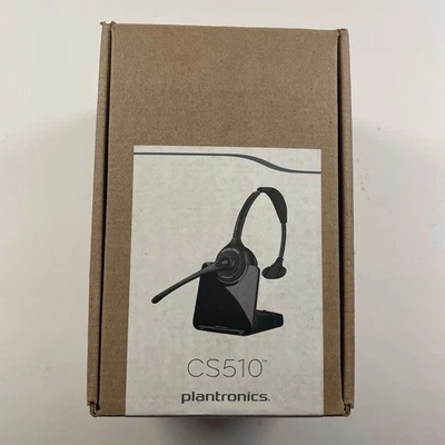 NUEVO Plantronics CS510 Negro Auriculares Inalámbricos Boom Micrófono NUNCA USADO Foto 1 de 4