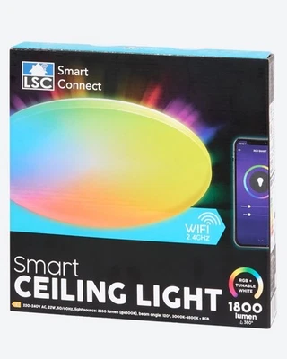 LSC Smart Connect Deckenleuchte Funk. mit Alexa Siri Hey Google Tuya 1800 Lm 19W - Bild 1 von 3