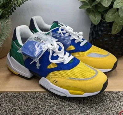 New Ralph Lauren Polo Multicolor Running Shoes Mens Size 14 - Image 1 of 4