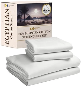 Zertifizierte Luxus 100 % Ägyptische Baumwolle Bettwäsche - King Bettwäsche Set mit tiefen... - Bild 1 von 9