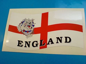 ENGLAND BULLDOG FLAG Van Scooter Car Bumper Sticker Decal 1 off 150mm - Bild 1 von 1