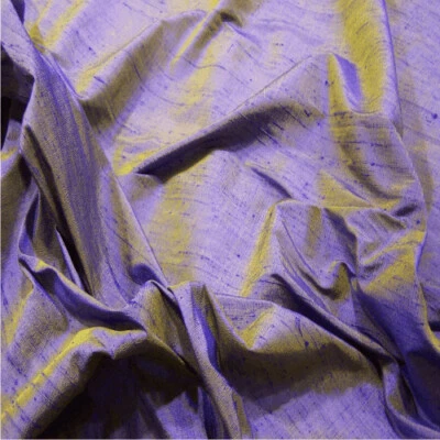 100% Silk Dupion Fabric - Handloom Made In India - Sold By The Metre 80 Colours! - Image 1 of 3