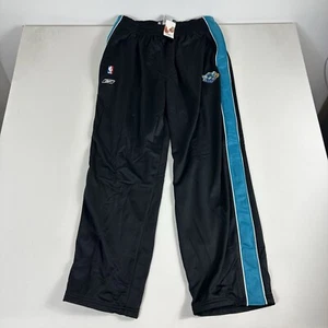 Vintage Reebok Charlotte Hornets Warmup Sweatpants Breakaway Mens 2XL Black - Picture 1 of 8