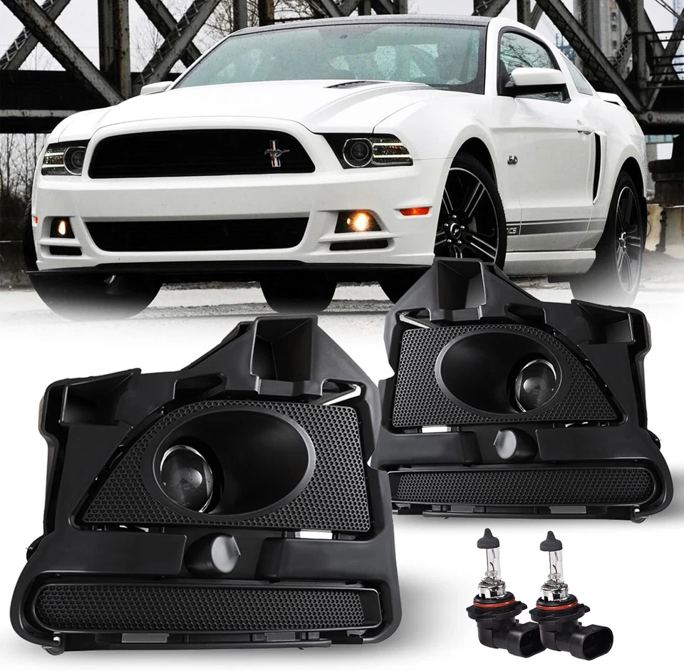 Proyector de parachoques transparente de luz antiniebla para kits de interruptores de lámparas Ford Mustang 2013-2014 Foto 1 de 4