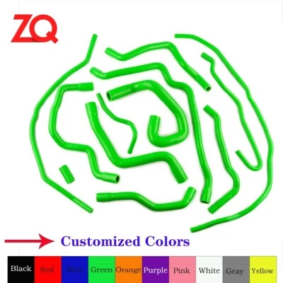 For Ford Focus Duratec MZR 1.8L 2.0L DOHC 2000-2016 Silicone Radiator Hose Green - Изображение 1 из 4