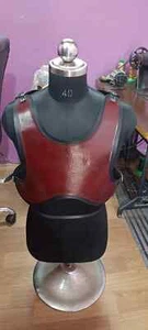 Leather Short Cuirass | Medieval leather short cuirass for chest with buckles LA - Picture 1 of 3