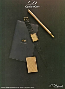 PUBBLICITÀ ADVERTISING WERBUNG ITALIAN CLIPPING 1984 S.T.DUPONT OROLOGI PARIS - Picture 1 of 1