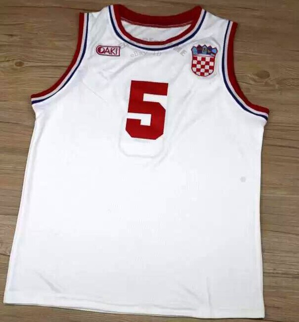 Nikola Jokic Serbia EuroLeague Basketball Jersey Custom Throwback