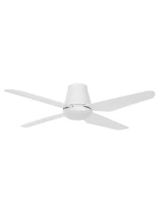 Beacon Lighting Aria 132cm CTC Fan with LED Light in White - Picture 1 of 1