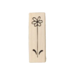 Savvystamps "FLOWER" Wood Mounted Rubber Stamp NEW - Picture 1 of 2