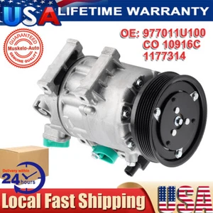 AC A/C Compressor For Hyundai Santa Fe Azera Sonata Kia Optima Sorento CO 10916C - Picture 1 of 14