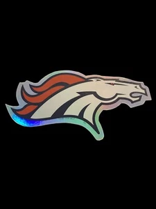 Vintage 1998 Denver Broncos NFL Team Logo Vending Machine Sticker PVI Branded - Bild 1 von 3