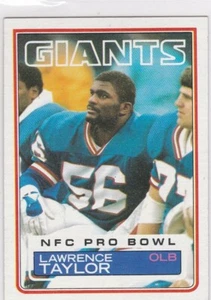 LAWRENCE TAYLOR 1983 Topps VINTAGE FOOTBALL New York Giants 2ND YEAR CARD! - Picture 1 of 2