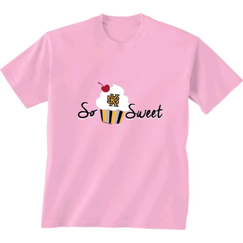 NCAA Kennesaw State Owls Kids Cupcake Short Sleeve Tee, 4T, Pink Cover
