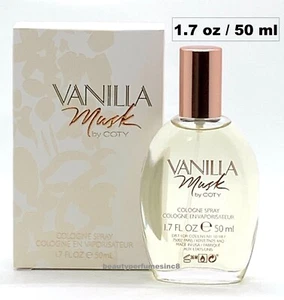 Vanilla Musk by Coty 1.7 oz 50 ml Cologne Spray Perfume for Women New in Box - Picture 1 of 2