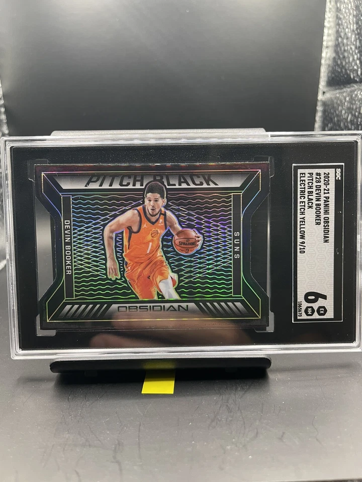 2020-21 panini obsidian devin booker pitch black /10 sgc 6 - Image 1 of 3
