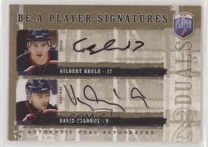 2006-07 Upper Deck Be a Player Signatures Duals Gilbert Brule David Vyborny Auto