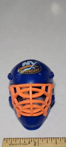 New York Islanders Franklin Miniature Hockey Helmet NHL Mask Rare Metropolitan D Cover